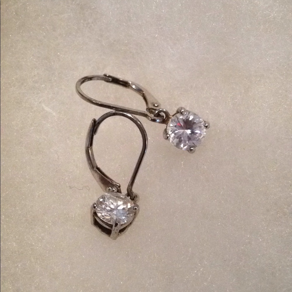 Cubic Zirconia drop earrings